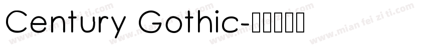 Century Gothic字体转换